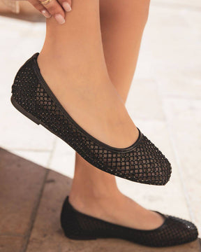 Ballerines femme plates confort noires - Stéphanie - Casualmode.fr