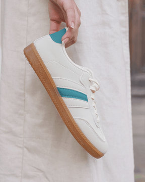 Basket femme beige à lacets - Joséphine - Casualmode.fr