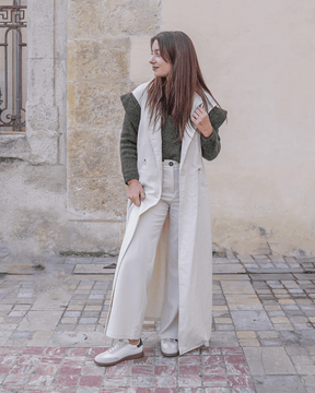 Basket femme étoile kaki à lacets - Cléa - Casualmode.fr