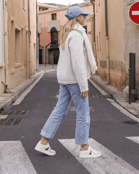 Basket femme compensée léopard à lacets - Alicia - Casualmode.fr