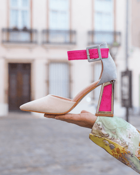 Escarpins femme beige à talon - Maryam - Casualmode.fr