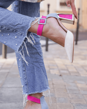 Escarpins femme beige à talon - Maryam - Casualmode.fr