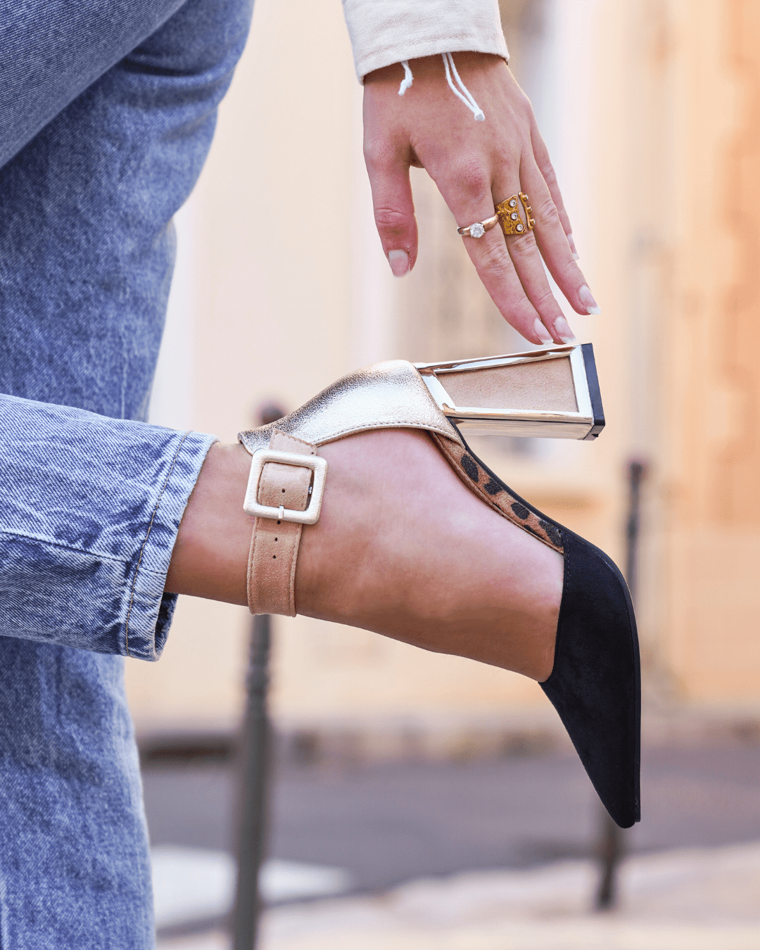 Escarpins femme noires à talon - Maryam - Casualmode.fr