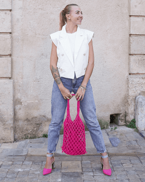 Escarpins femme fuchsia à talon - Maryam - Casualmode.fr