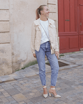 Escarpins femme taupe à talon - Maryam - Casualmode.fr