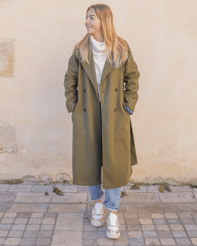 Basket femme compensée dorée à lacets - Aliana - Casualmode.fr