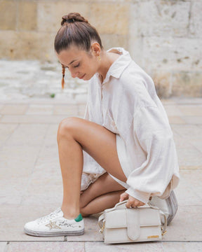 Basket femme étoile verte à lacets - Georgia - Casualmode.fr